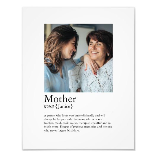 Mutterdefiniertes Foto (Vorne)