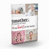 Mutterdefiniertes Herz des Familientyps 4 Fotoblock (Links)