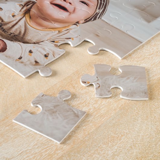 Mutterdefiniertes Herzstück der Familie 4 Foto Puzzle (Seite)