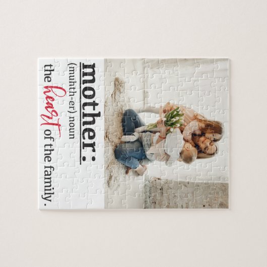 Mutterdefiniertes Herzstück des Fotos Puzzle (Horizontal)