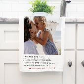 Mutterdefinition | Modernes Minimales Foto Handtuc Geschirrtuch