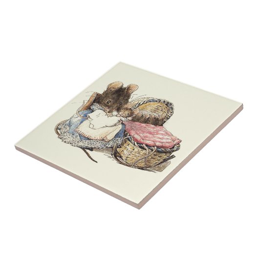 MutterDormouse und ihr Kind Fliese (Seite)