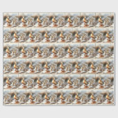 Mutterduck mit Ducklein Geschenkpapier (Flach)