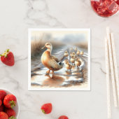 Mutterduck mit Ducklein Serviette (Beispiel)