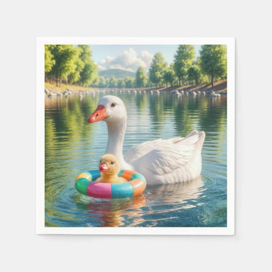 Mutterdusche mit Ducklein Serviette (Vorderseite)