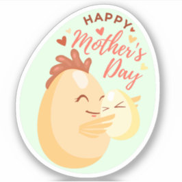 Muttereier und Kind Aufkleber