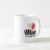 Mutteren-Tassen-Mutter Est 2017 mit schöner Blume Kaffeetasse (VorderseiteRechts)