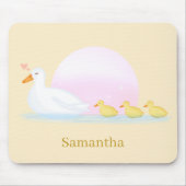Mutterente schwimmt mit ihrer Familie Mousepad (Vorne)