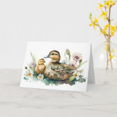 Mutterente und Duckwasser Karte (Gelbe Blume)