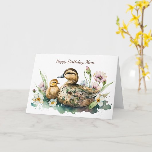 Mutterente und Enkeln zum Geburtstag Karte (Gelbe Blume)