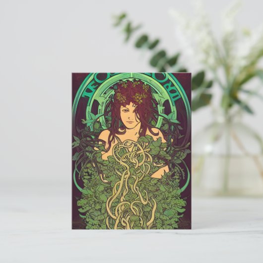 Muttererdgestanztes Glas Postkarte (Stehend Vorderseite)