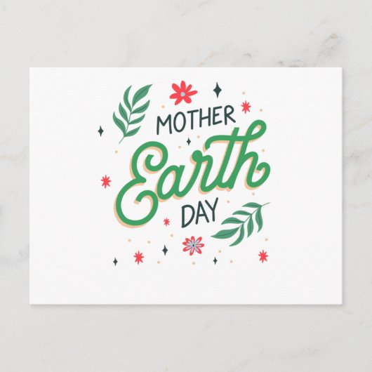 Muttererdtag - Naturschutzbewusstsein Postkarte (Vorderseite)