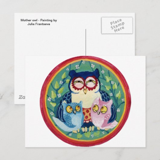 Muttereule Postkarte (Vorne/Hinten)