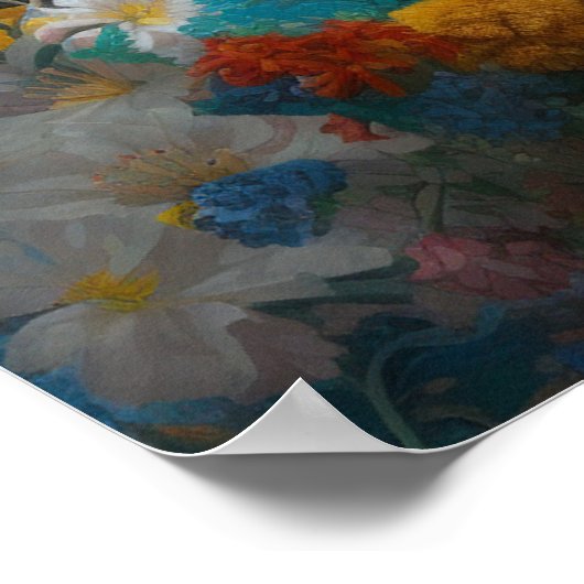 Mutterfarbene Liebe - AI-Image der Gorilla-Mama Poster (Ecke)