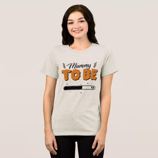 Mutterfrauen Halloween Tri-Blend Shirt (Vorderseite voll)