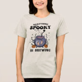 Mutterfrauen Halloween Tri-Blend Shirt (Vorderseite)