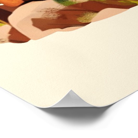 Mutterfuchs und Bausatz Poster (Ecke)