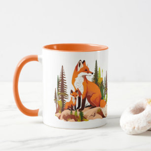 Mutterfuchs und -kit tasse