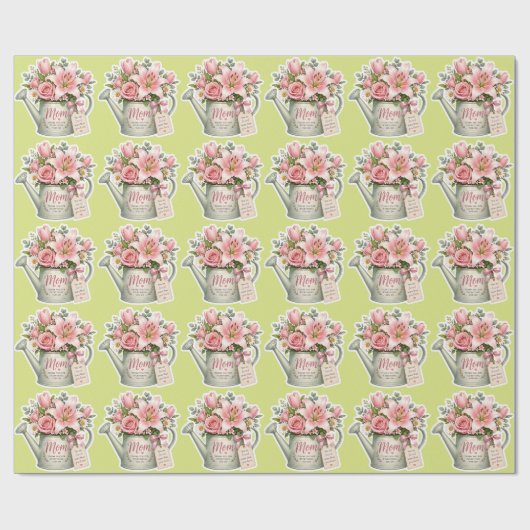 Muttergarten Blumen Geschenkpapier (Flach)