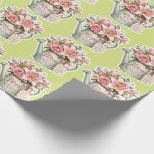Muttergarten Blumen Geschenkpapier (Ecke)