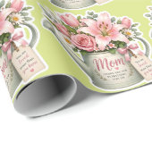 Muttergarten Blumen Geschenkpapier (Rolleneckpunkt)