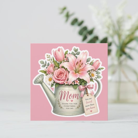 Muttergarten Blumen Save The Date (Stehend Vorderseite)