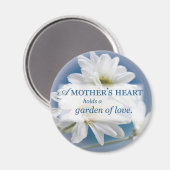 Muttergarten der Liebe, Daisies, Blue Sky Magnet (Vorderseite/Rückseite)