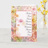 Muttergarten zum Geburtstag Karte (Gelbe Blume)