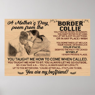 Muttergedicht aus der Grenzkollie Poster