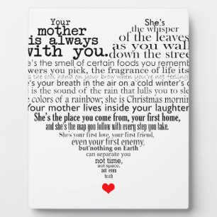 Muttergedicht Fotoplatte