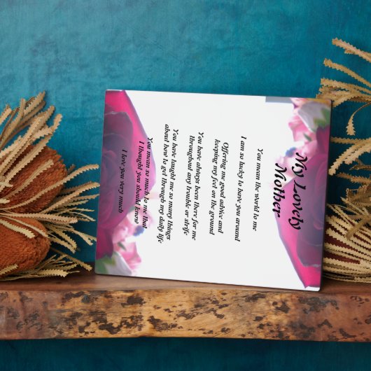 Muttergedicht Fotoplatte (Seite)