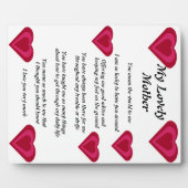 Muttergedicht Fotoplatte (Vorderseite)