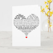 Muttergedicht Karte (Gelbe Blume)