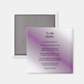 Muttergedicht Magnet (Vorderseite/Rückseite)