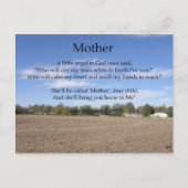Muttergedicht Postkarte (Vorderseite)