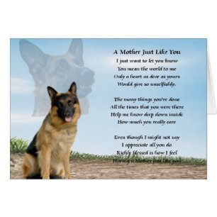 Muttergedicht - Schäferhund-Hund