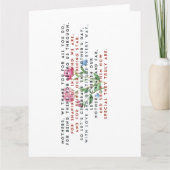 Muttergedicht und Blume Dankeskarte (Vorderseite)