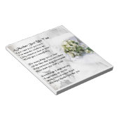 Muttergedicht - Wedding Bouquet Design Notizblock (angewinkelt)