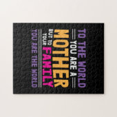 Muttergeschenk an die Welt Du bist eine Mutter Puzzle (Horizontal)