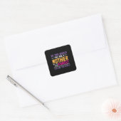 Muttergeschenk an die Welt Du bist eine Mutter Quadratischer Aufkleber (Umschlag)