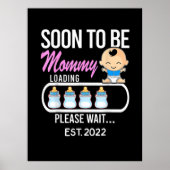 Muttergeschenk | Bald wird Mommy 2022 Poster (Vorne)