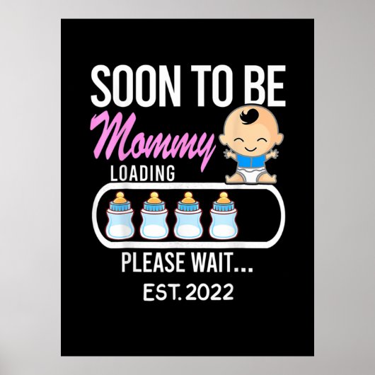 Muttergeschenk | Bald wird Mommy 2022 Poster (Vorne)