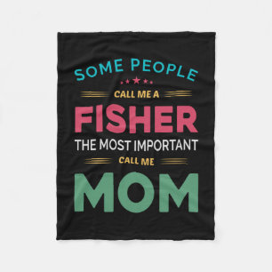 Muttergeschenk, das einige mich Fisher Mama nennen Fleecedecke