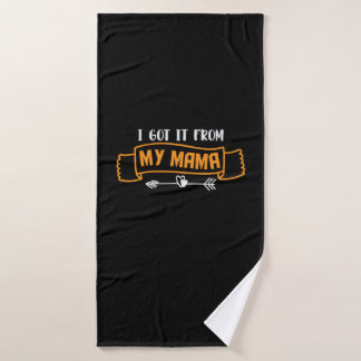 Muttergeschenk, das ich von meiner Mama Got habe Badehandtuch