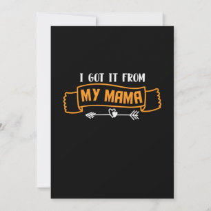 Muttergeschenk, das ich von meiner Mama Got habe Feiertagskarte