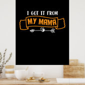 Muttergeschenk, das ich von meiner Mama Got habe Poster (Küche)