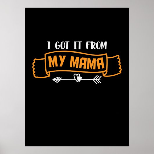Muttergeschenk, das ich von meiner Mama Got habe Poster (Vorne)