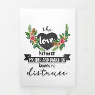 Muttergeschenk Die Liebe Zwischen Mutter Und Tocht Dreifach Gefaltete Karte