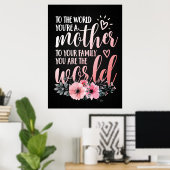 Muttergeschenk für meine Mutter Poster (Heimbüro)