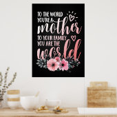 Muttergeschenk für meine Mutter Poster (Küche)